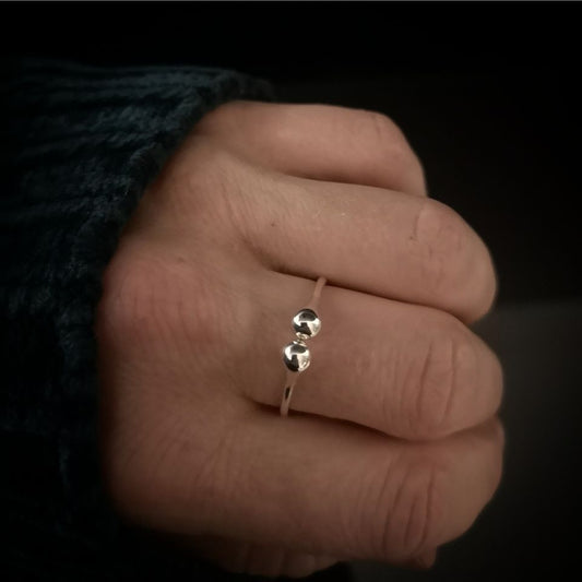 The drop Mini Ring Silver