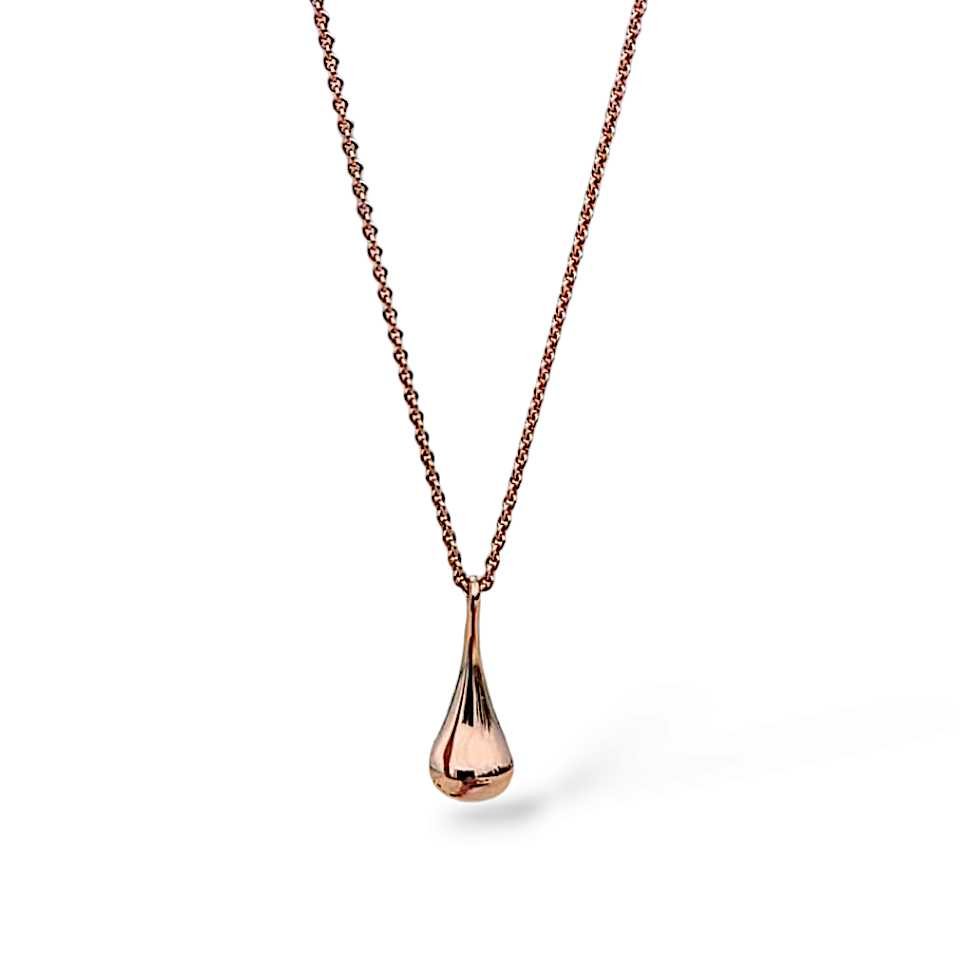 Droppen Mini Halsband Roséguld