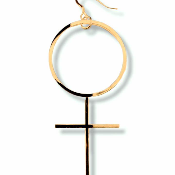 Big She Earring Red gold
