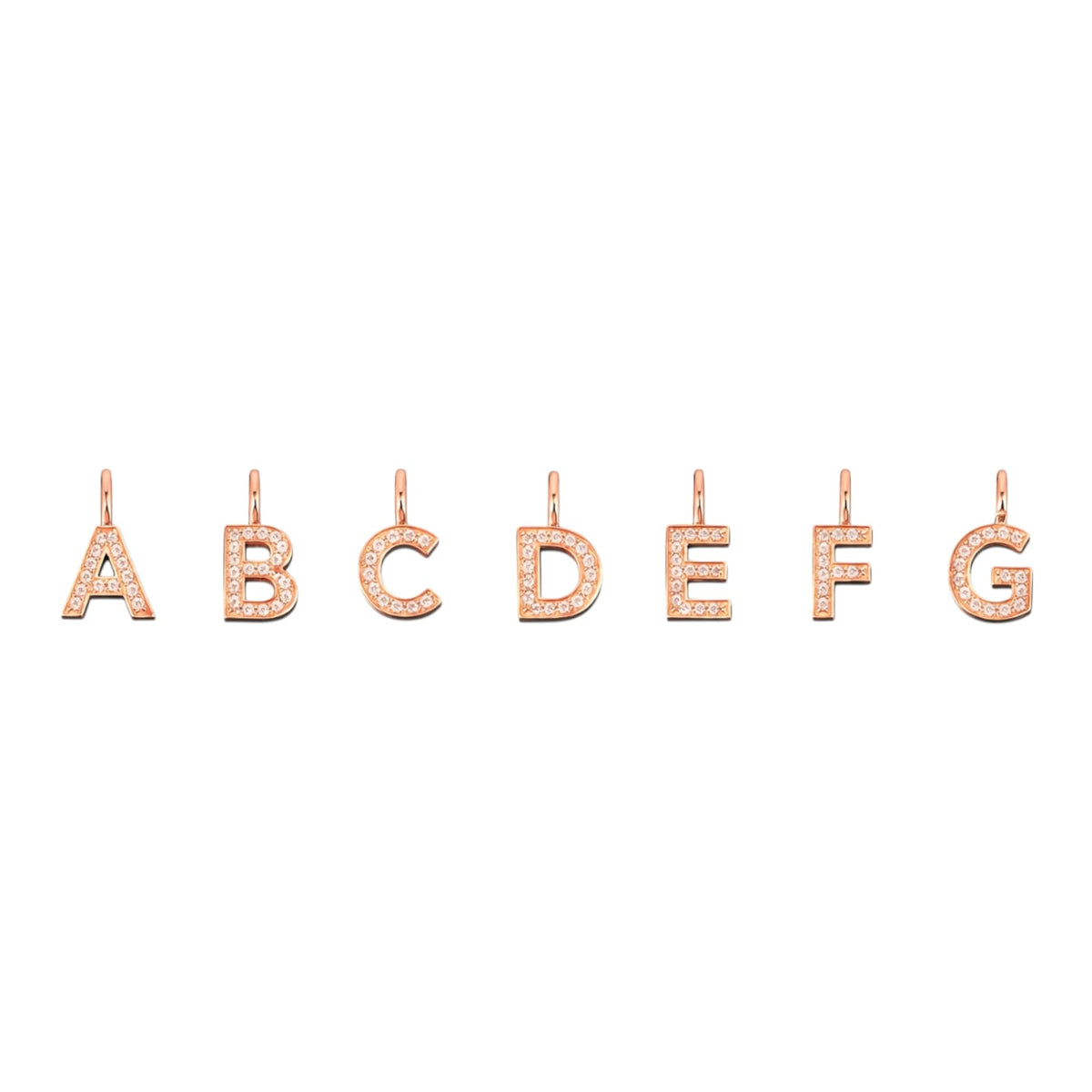 LETTER HÄNGE 18K ROSÉGULD
