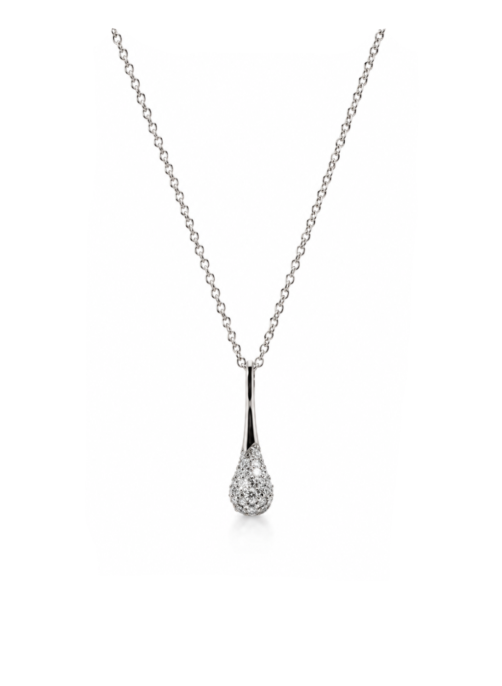 DROP HÄNG DIAMANT 18K VITGULD