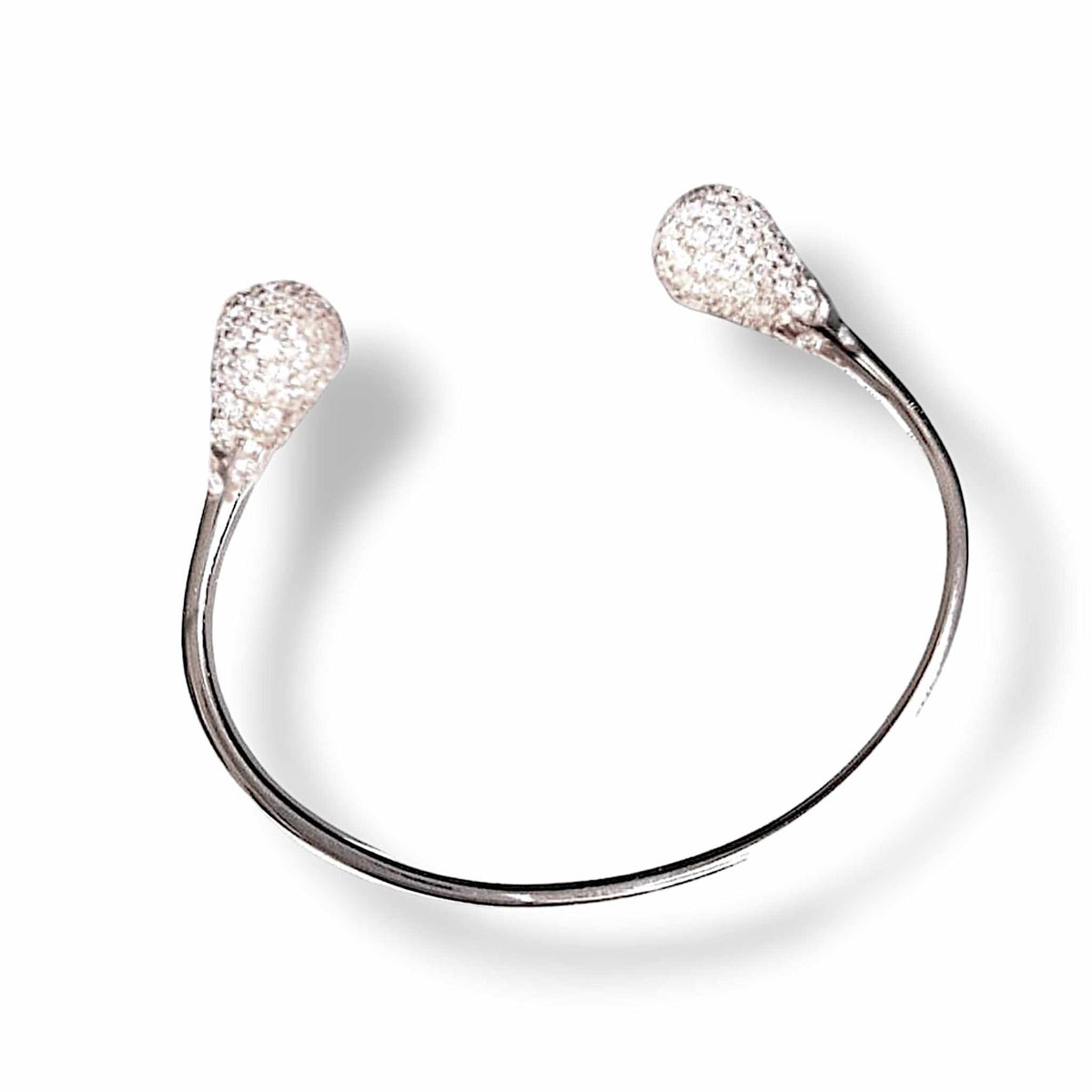 Drop Diamond Bracelet 18K White Gold