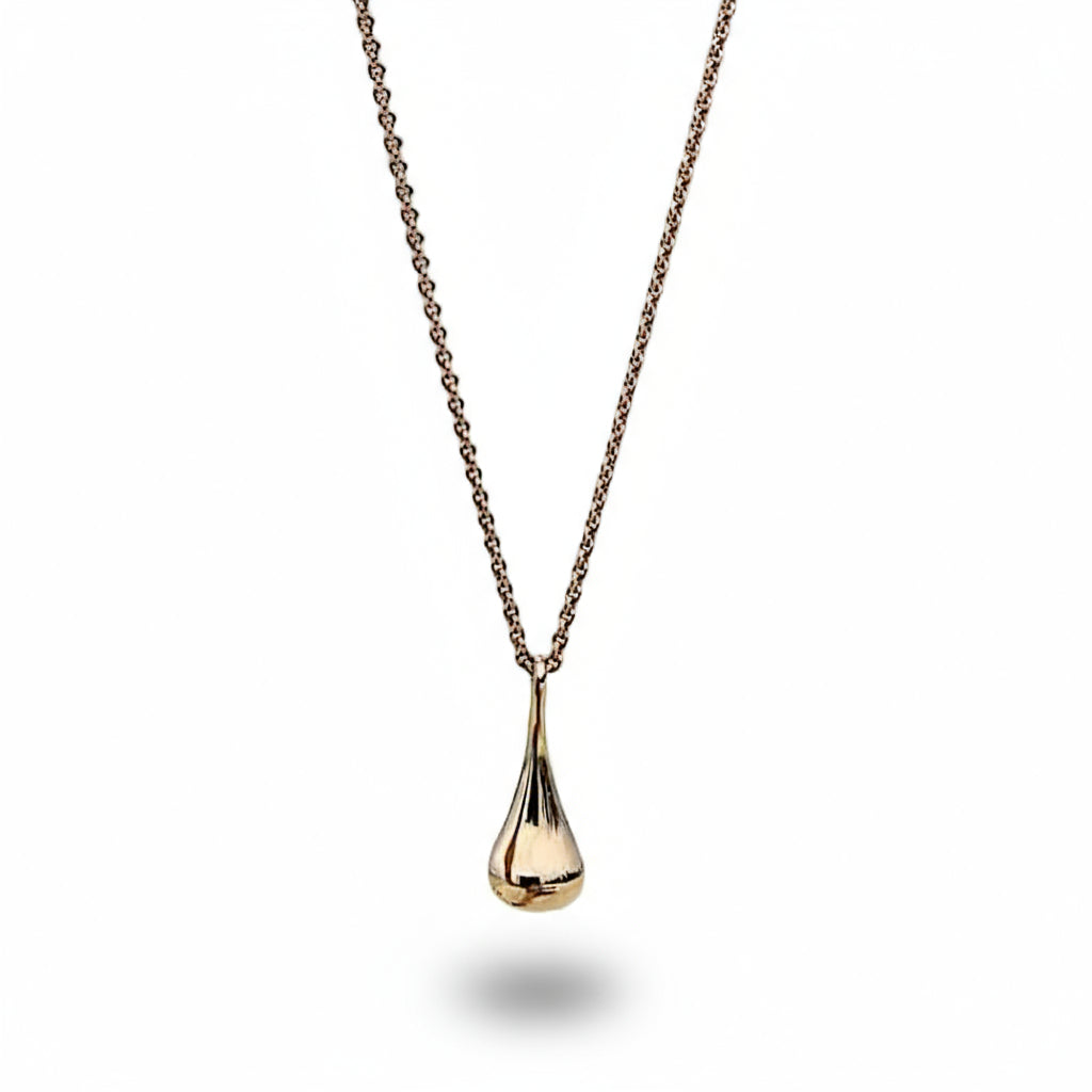 Drop Mini Necklace Red Gold