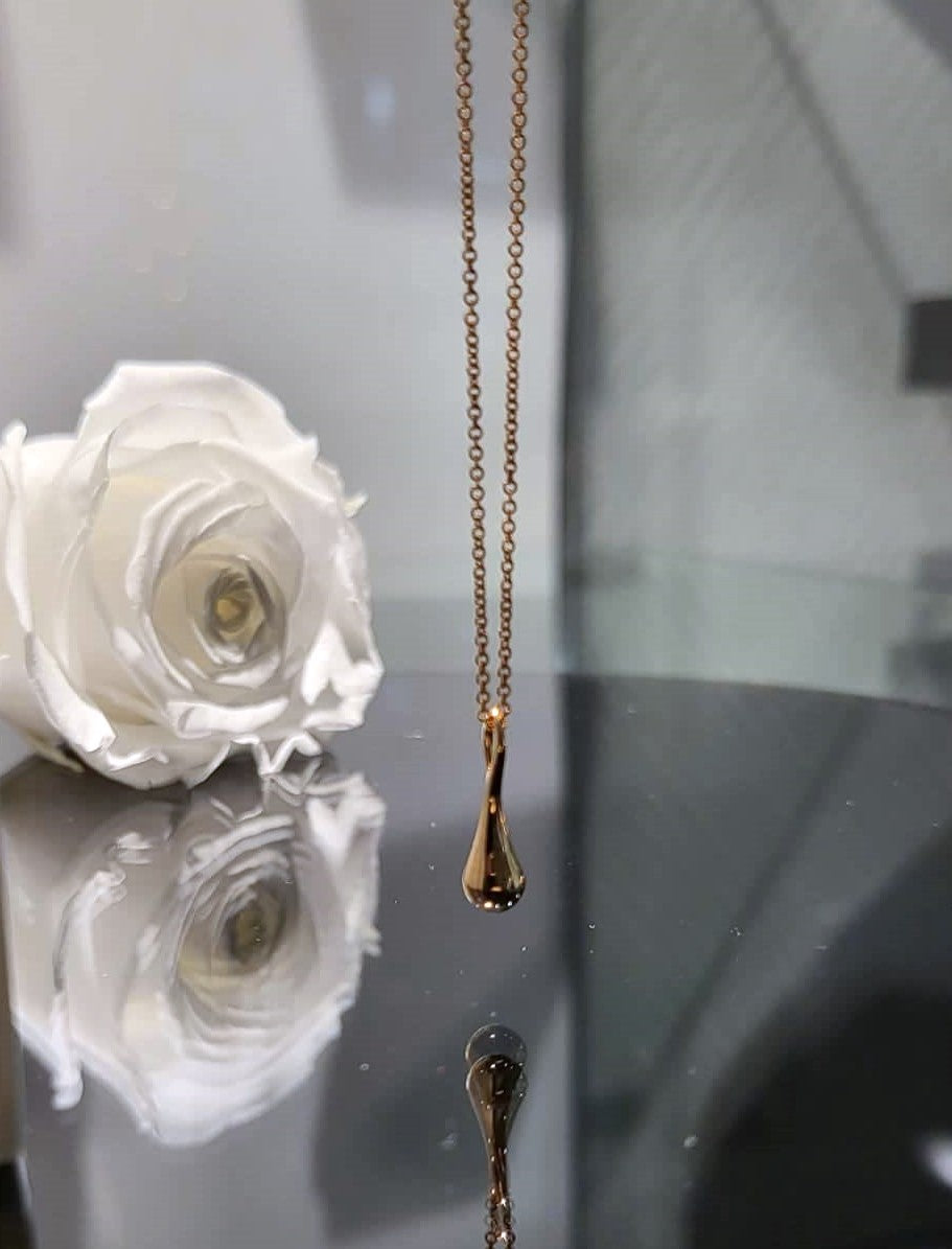 The drop mini Pendant 18K Red gold