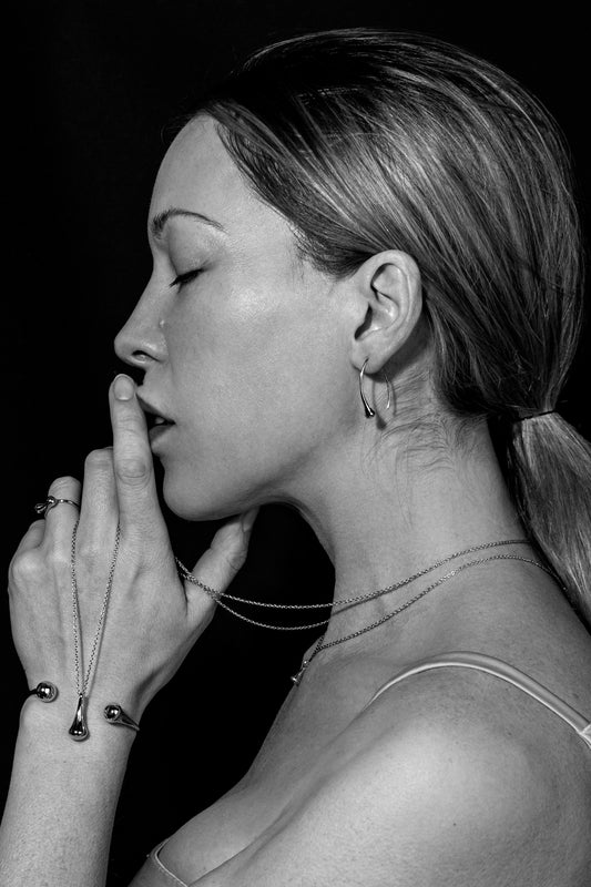 Drop Pendant 18K White Gold