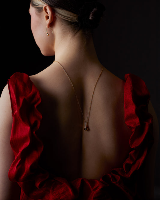 Drop Pendant Diamond 18K White Gold