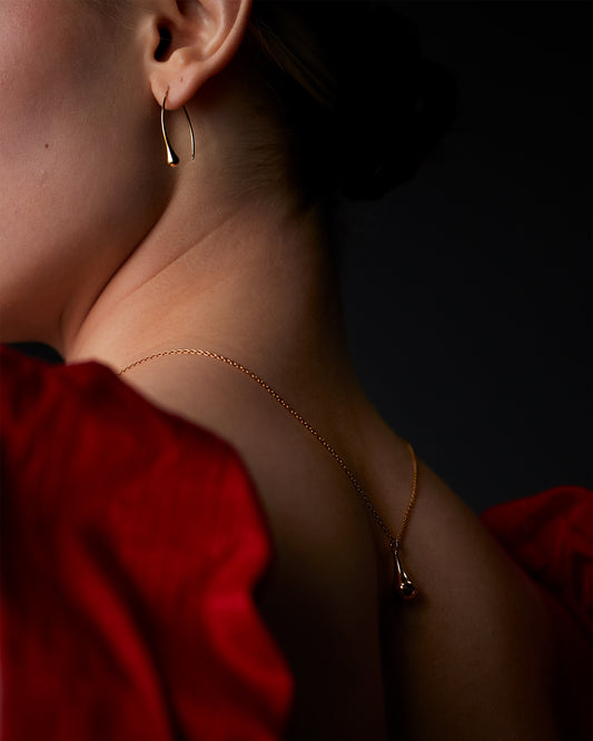 Droppen Hänge 18K Roséguld