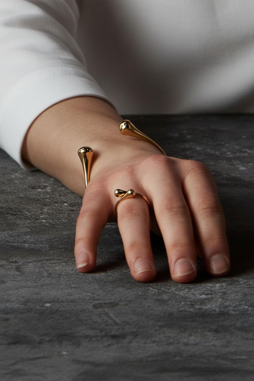 Drop Bracelet Red gold