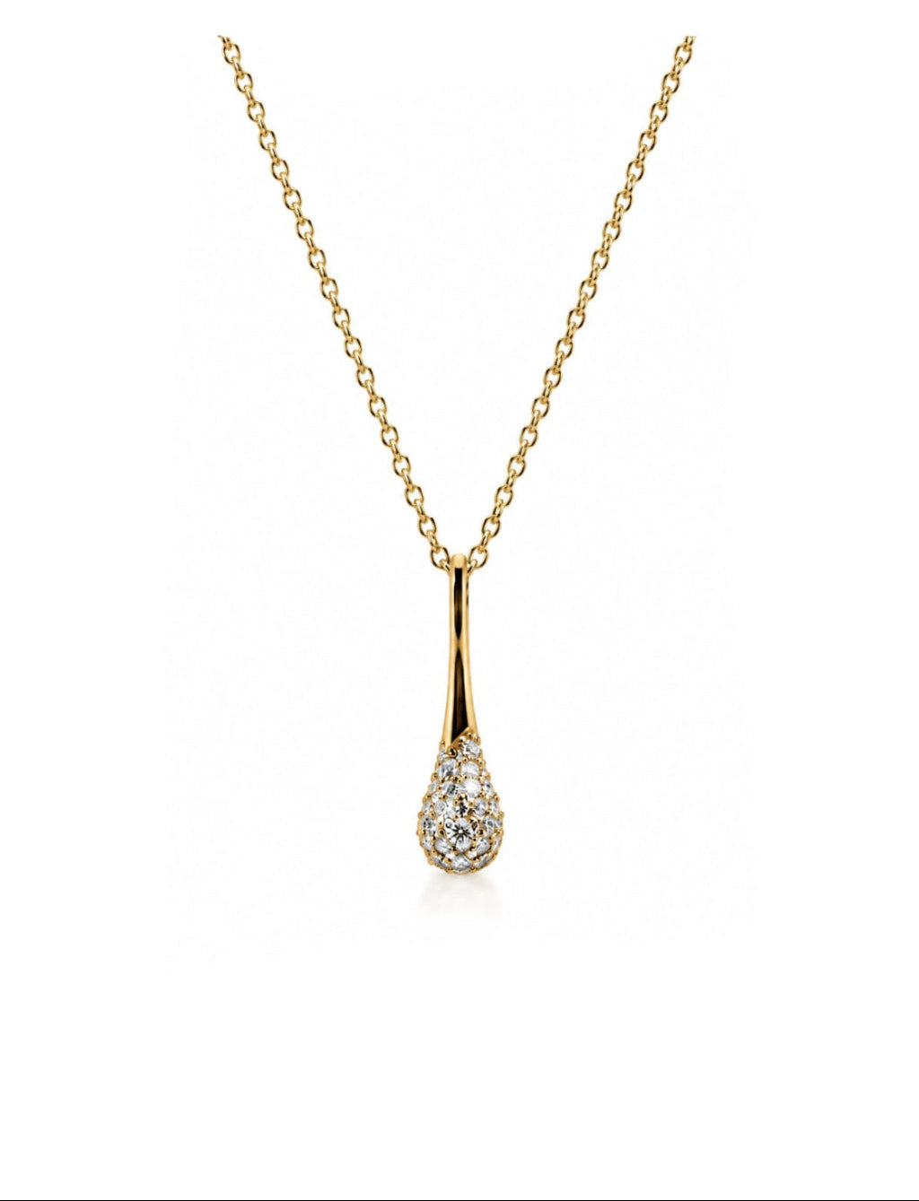 DROP HÄNG DIAMANT 18K RÖDGULD