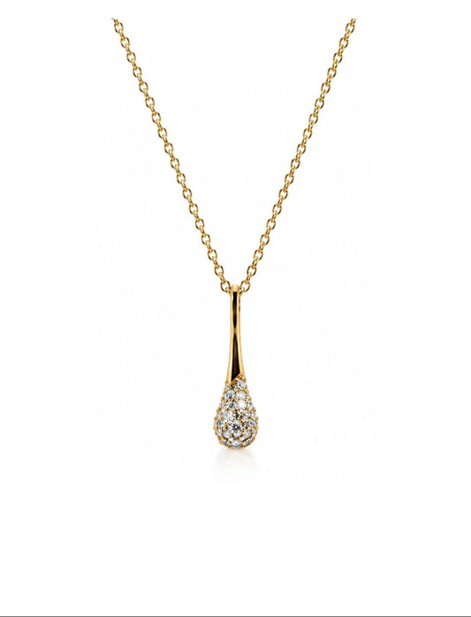 DROP HÄNG DIAMANT 18K RÖDGULD