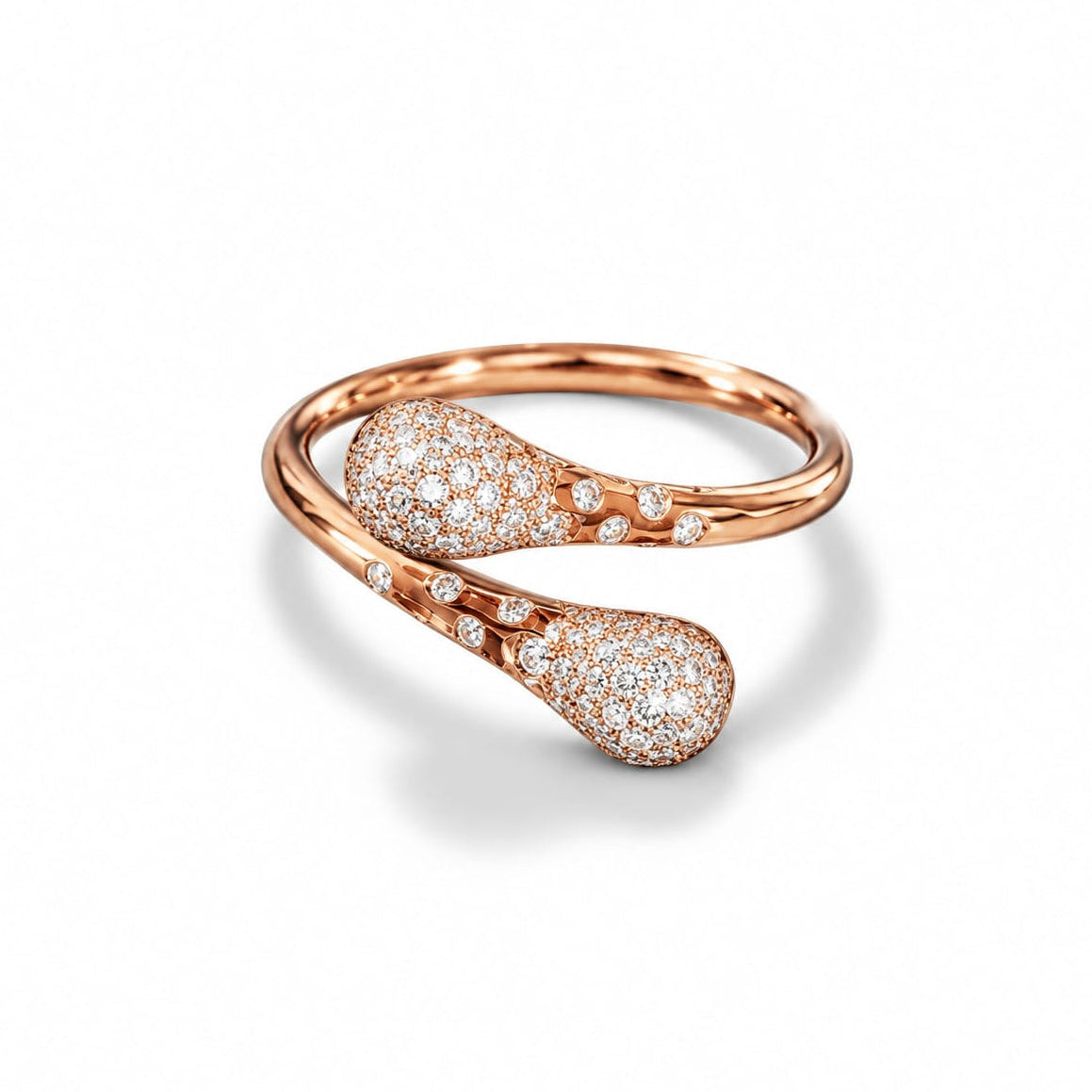 Drop Mini Diamond Ring 18K Rose Gold