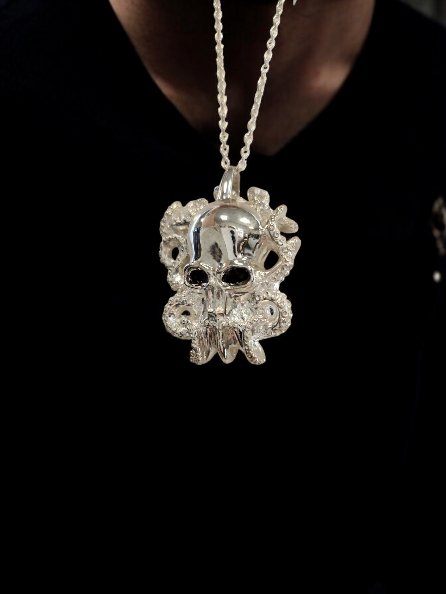 Necklace Octopus skull