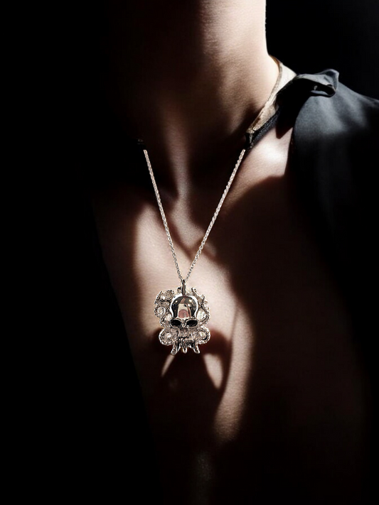 Necklace Octopus skull