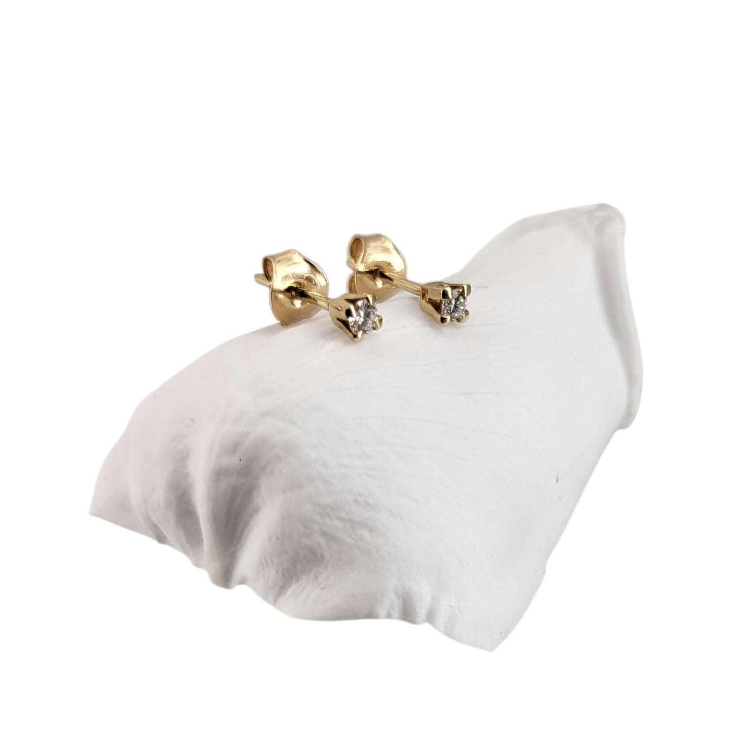 Drop Mini Diamond Earrings 18K Rose Gold