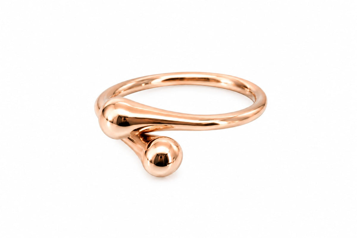 The drop Mini Ring 18K Rose gold