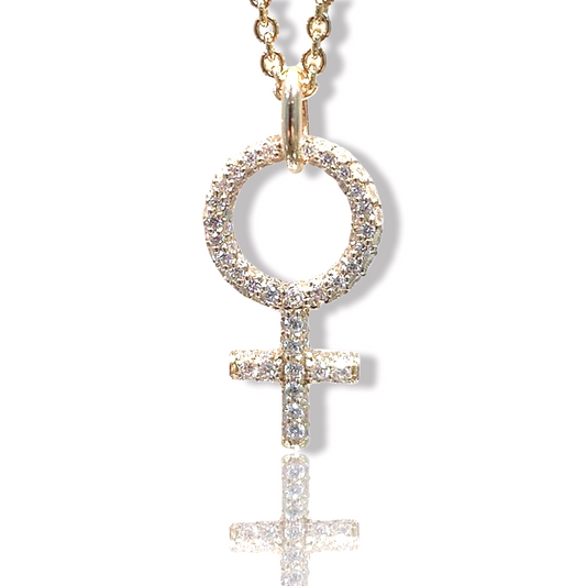 She Diamant Halsband 18K Roséguld