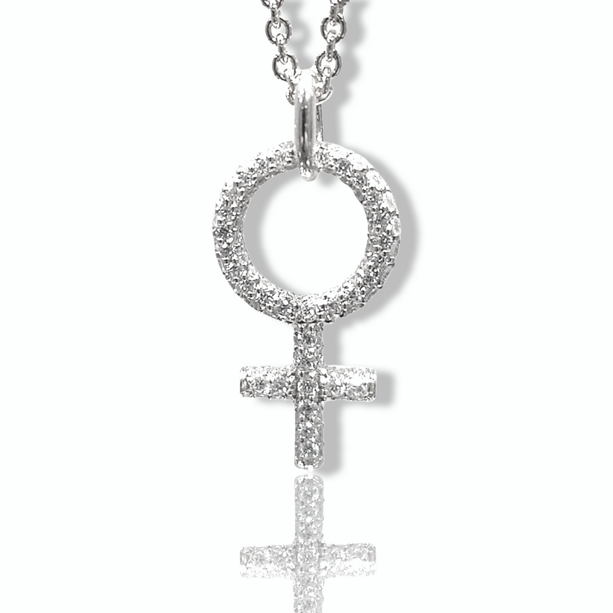 SHE DIAMANT HALSBAND 18K VITGULD