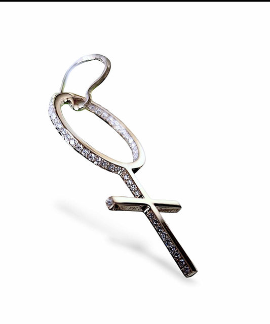 She Diamond Earring 18K White Gold