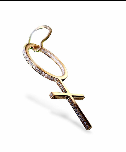 She Diamond Earring 18K Red Gold