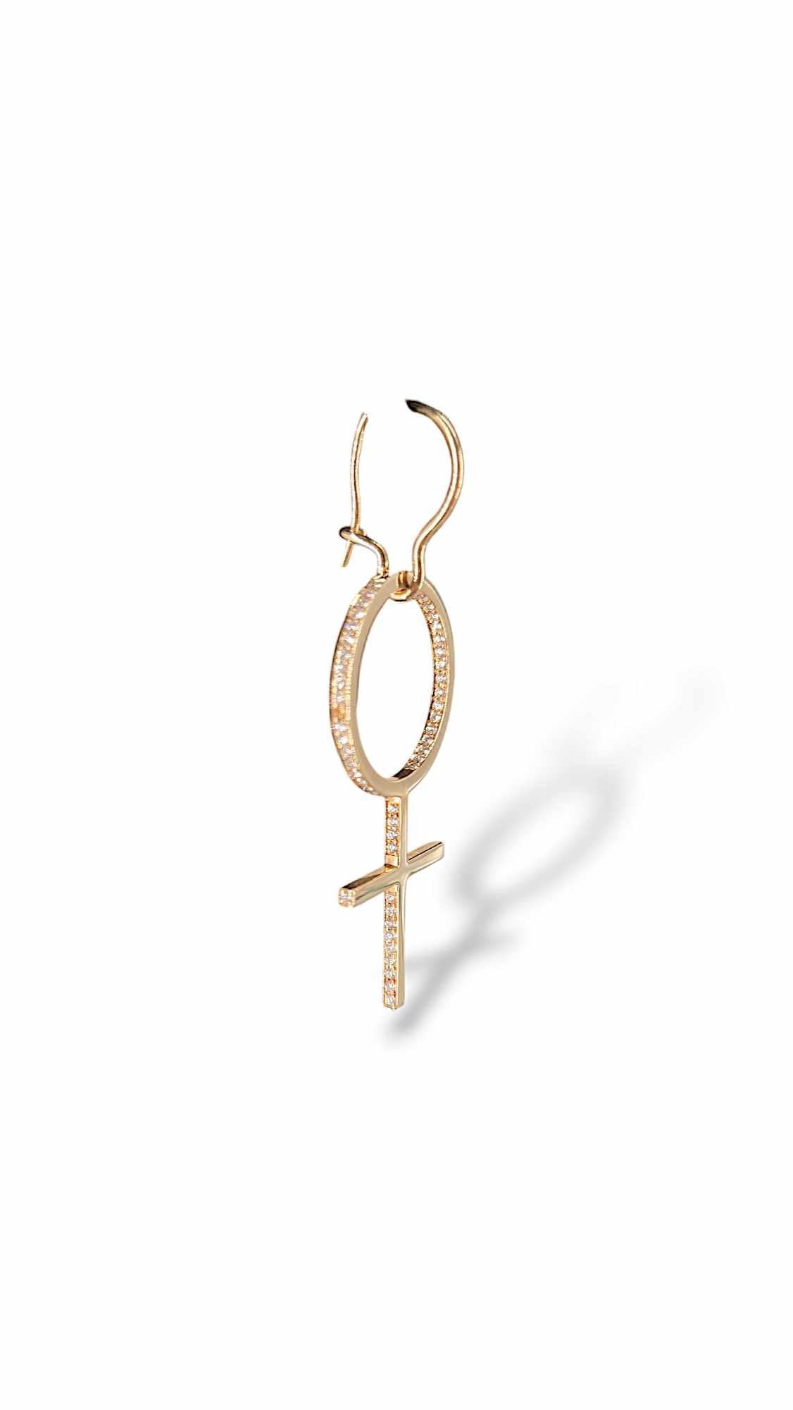 She Diamant Örhänge 18K Roséguld