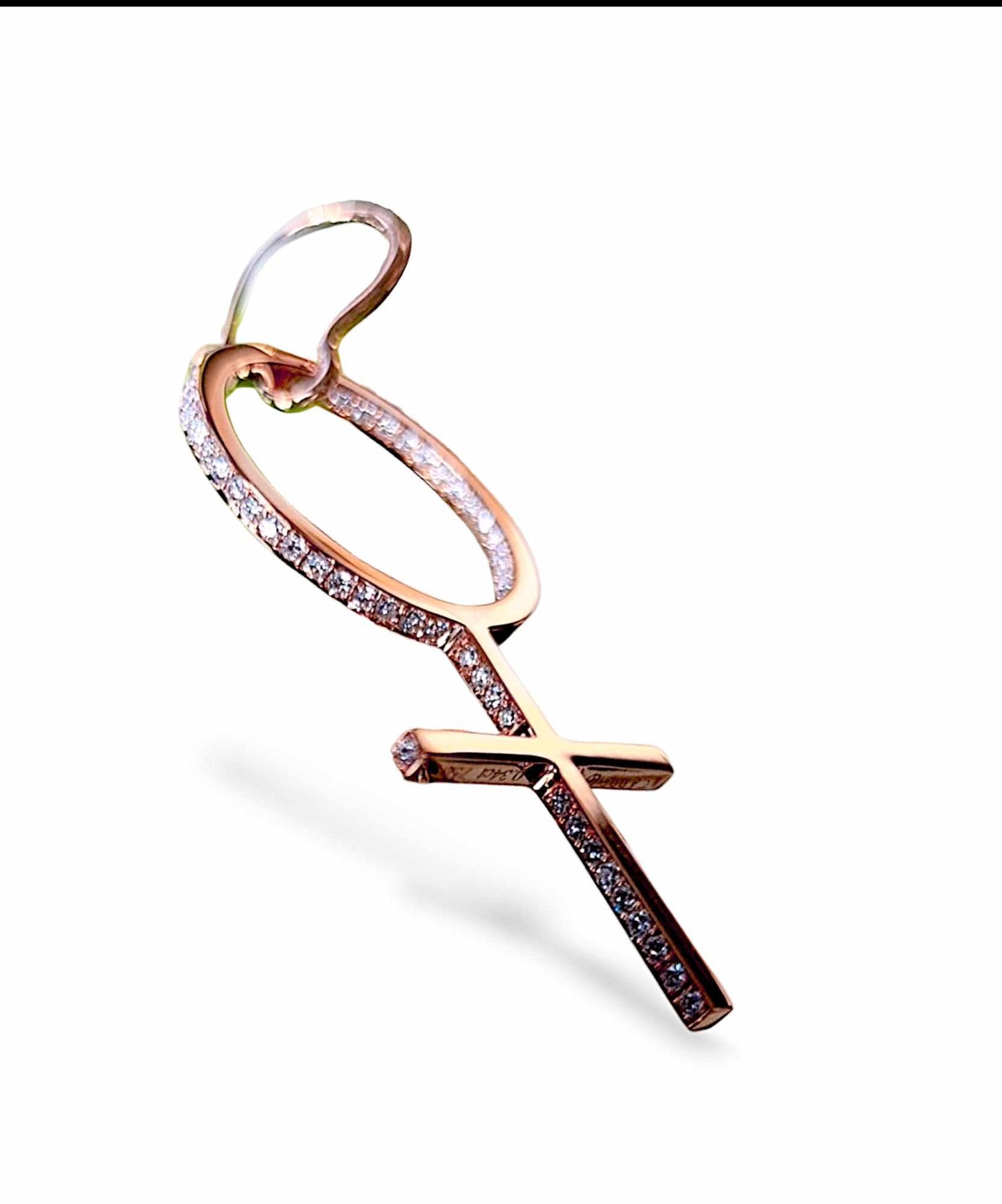 She Diamant Örhänge 18K Roséguld