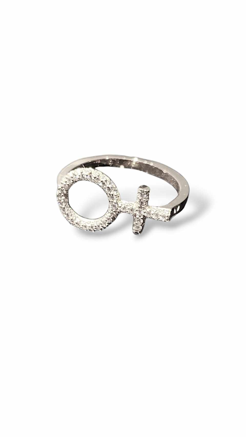 She Diamond Ring 18K White Gold