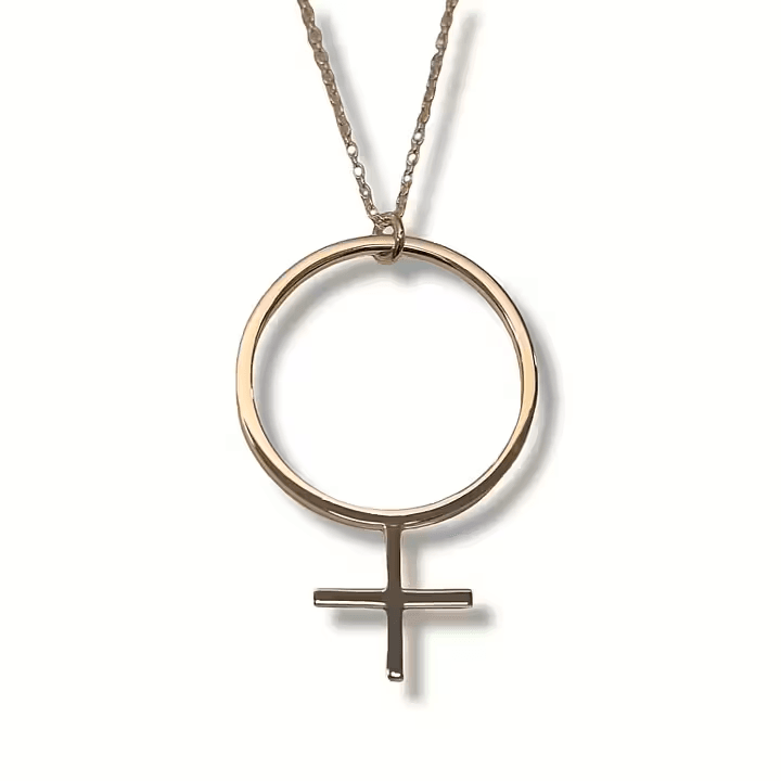 She Feminine Necklace Rose Gold