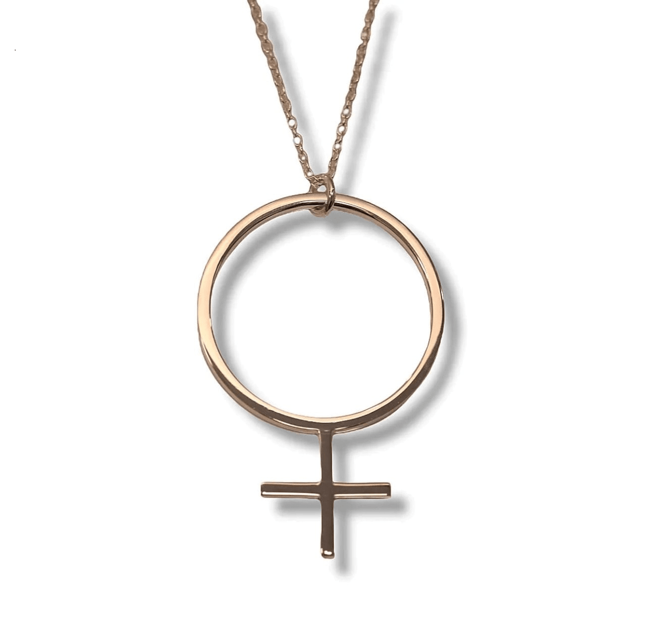 She Feminine Necklace Rose Gold