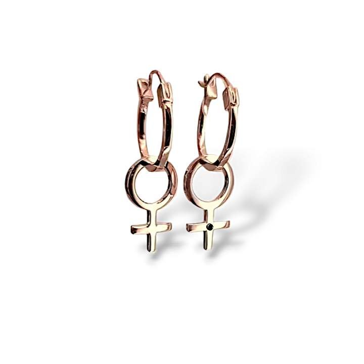 She Women's Earrings Rose Gold