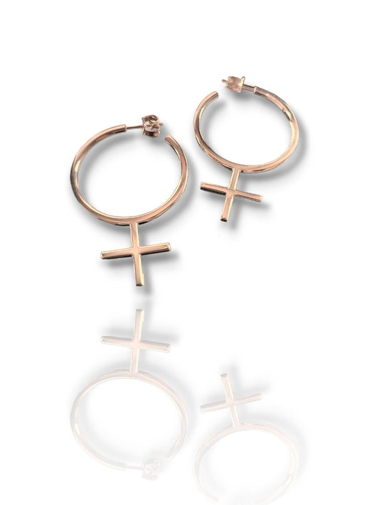She Feminine Earrings Rose gold