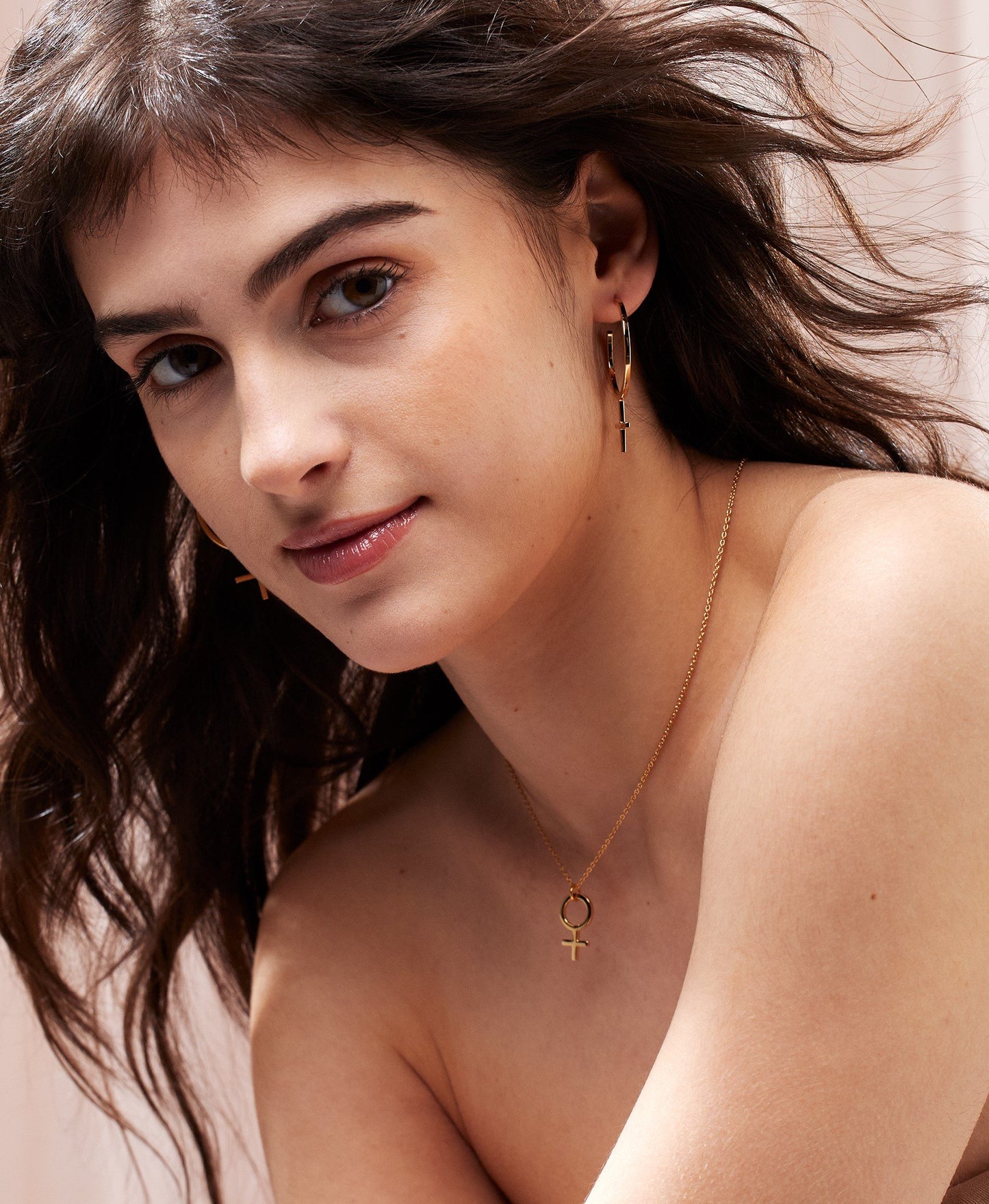 She Necklace Rose gold