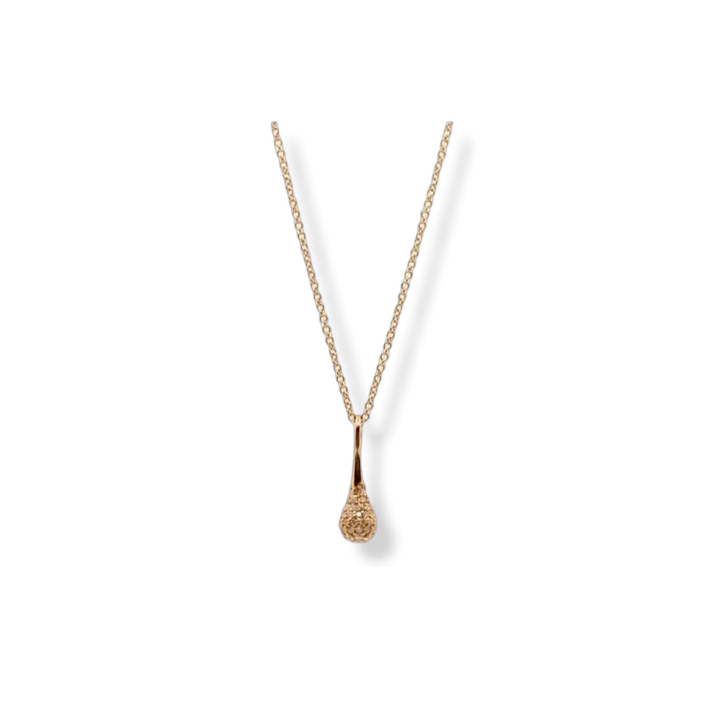 Drop Pendant Diamond 18K Rose Gold