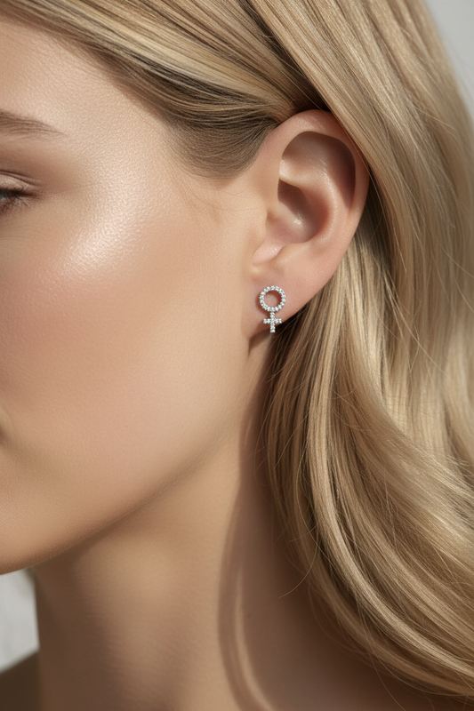 MINI SHE DIAMANT ÖRHÄNGEN 18K ROSÉGULD