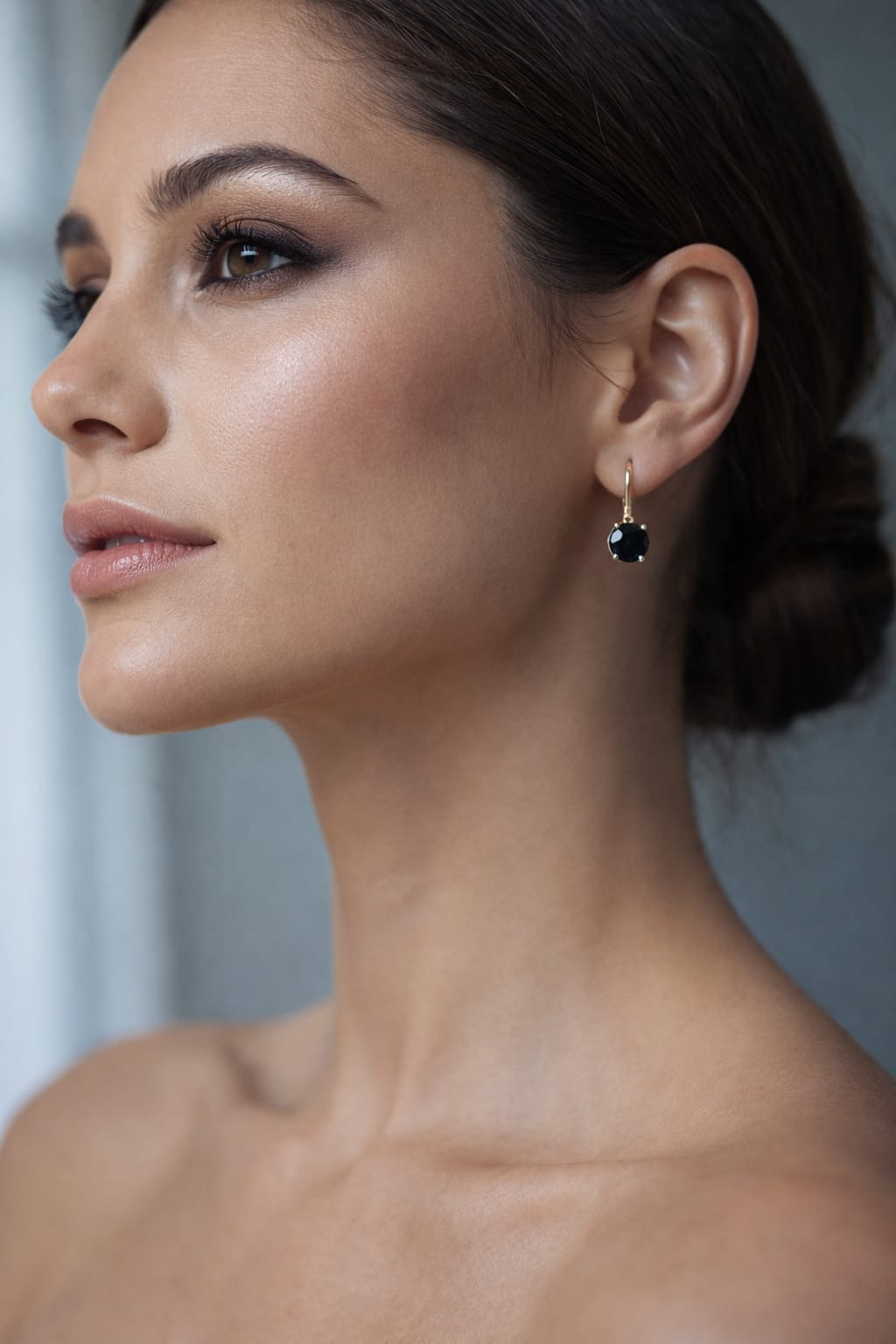 BLACKSTONE ÖRHÄNGEN 18K ROSÈGULD