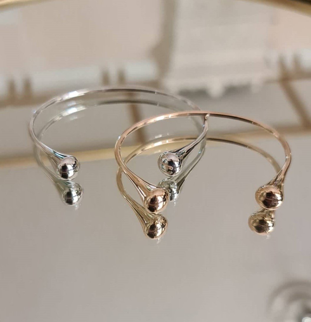 DROP ARMBAND 18K VITGULD