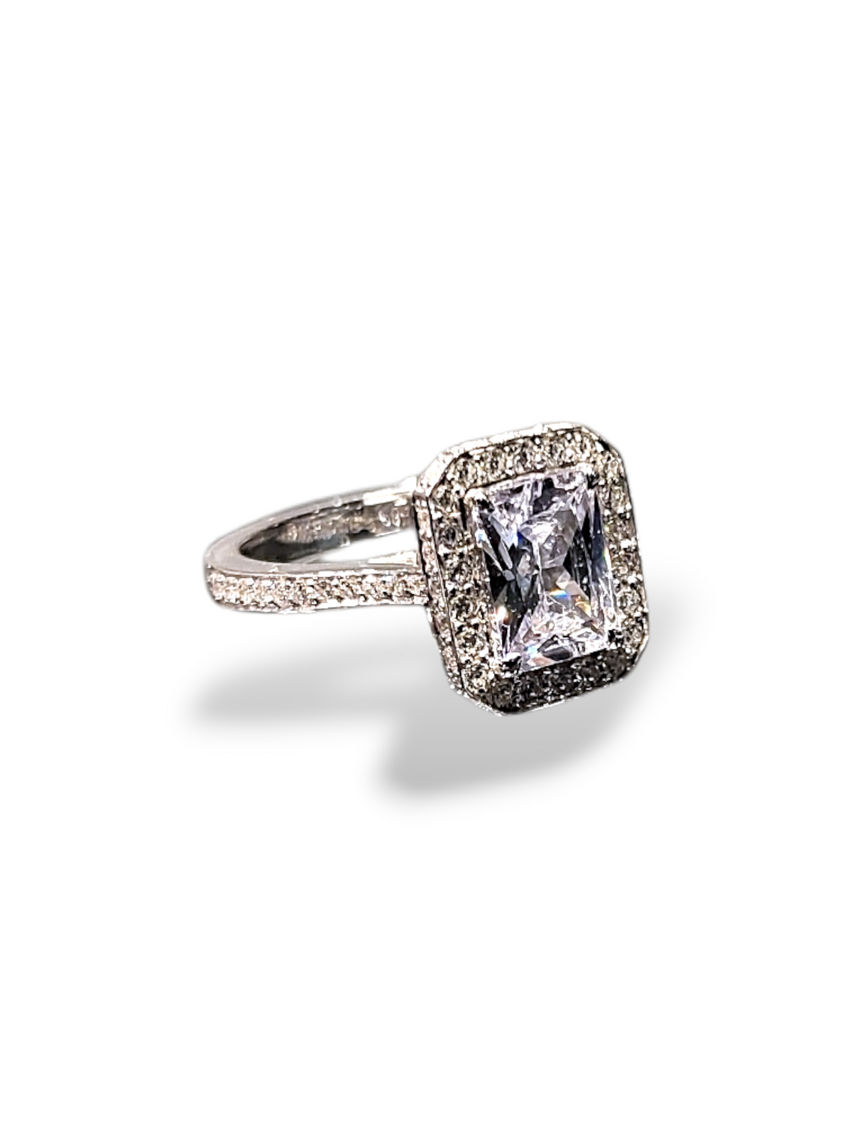 Emerald Diamond Wedding Ring