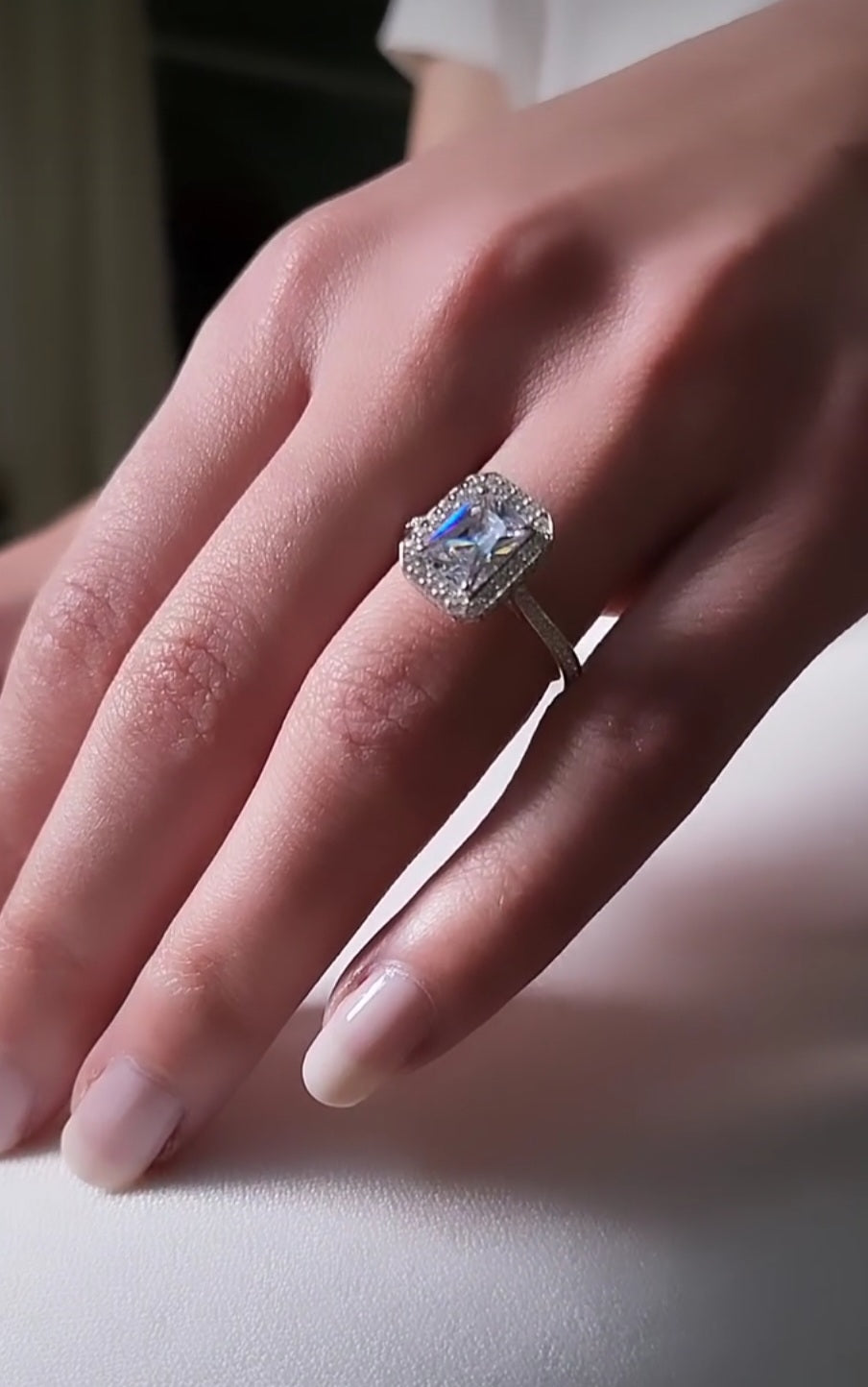 Emerald Diamond Wedding Ring