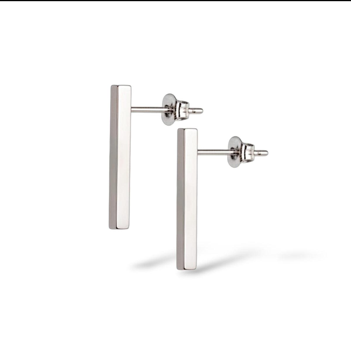Drop Mini Earrings 18K White Gold
