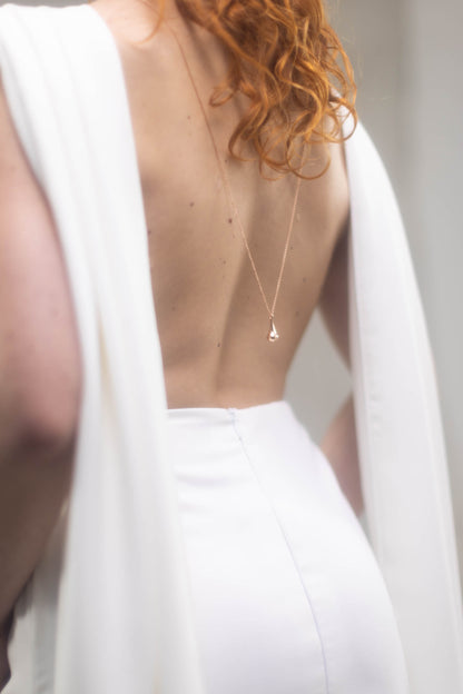 Drop Pendant Diamond 18K White Gold