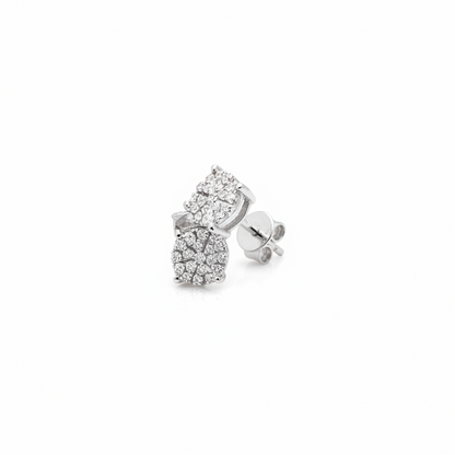 Drop Mini Earrings 18K White Gold