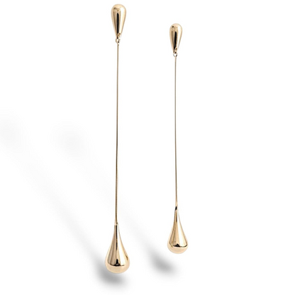 Drop Earrings Red Gold