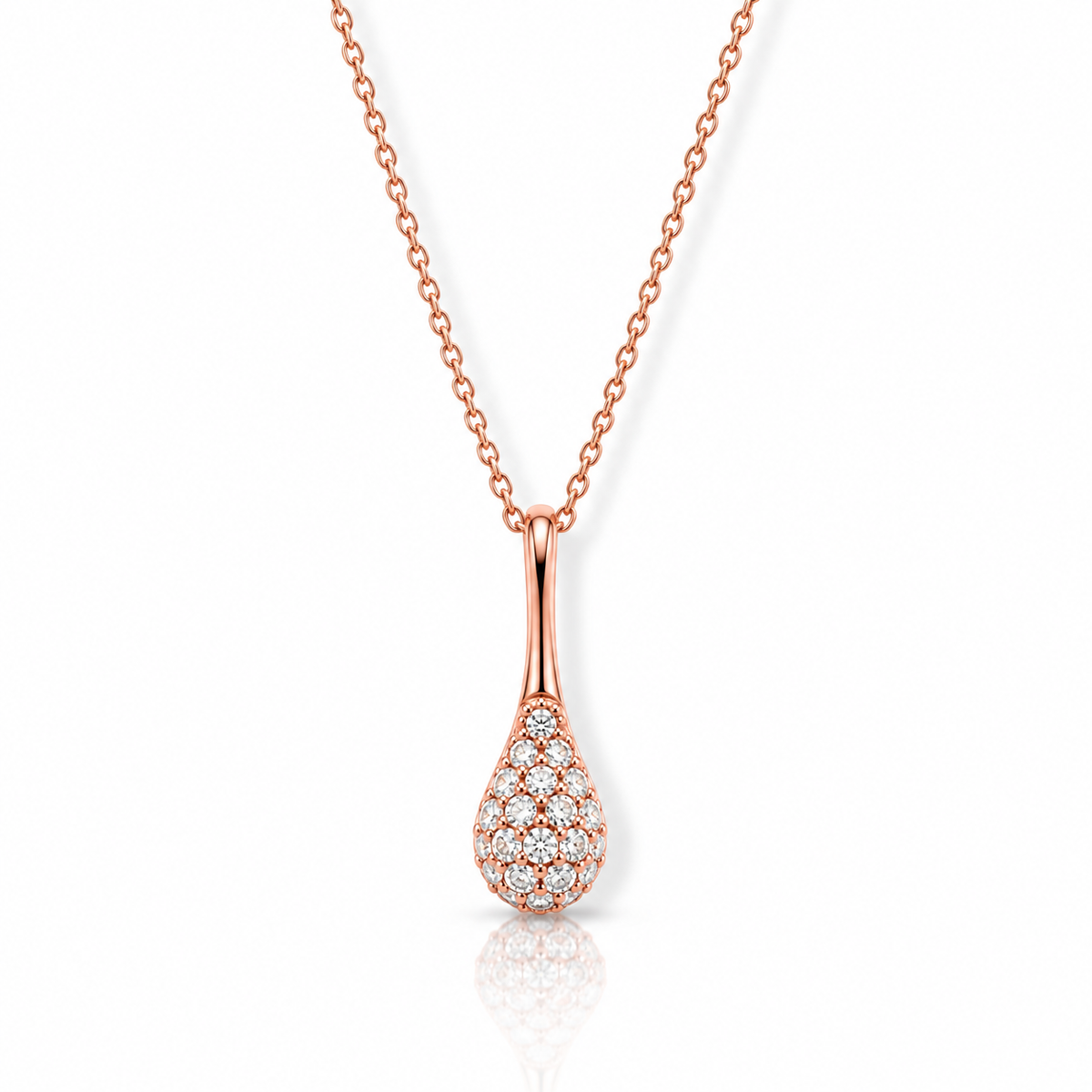 Drop Pendant Diamond 18K Rose Gold