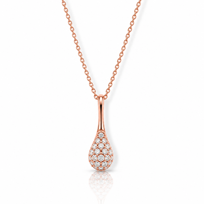 Drop Pendant Diamond 18K Rose Gold