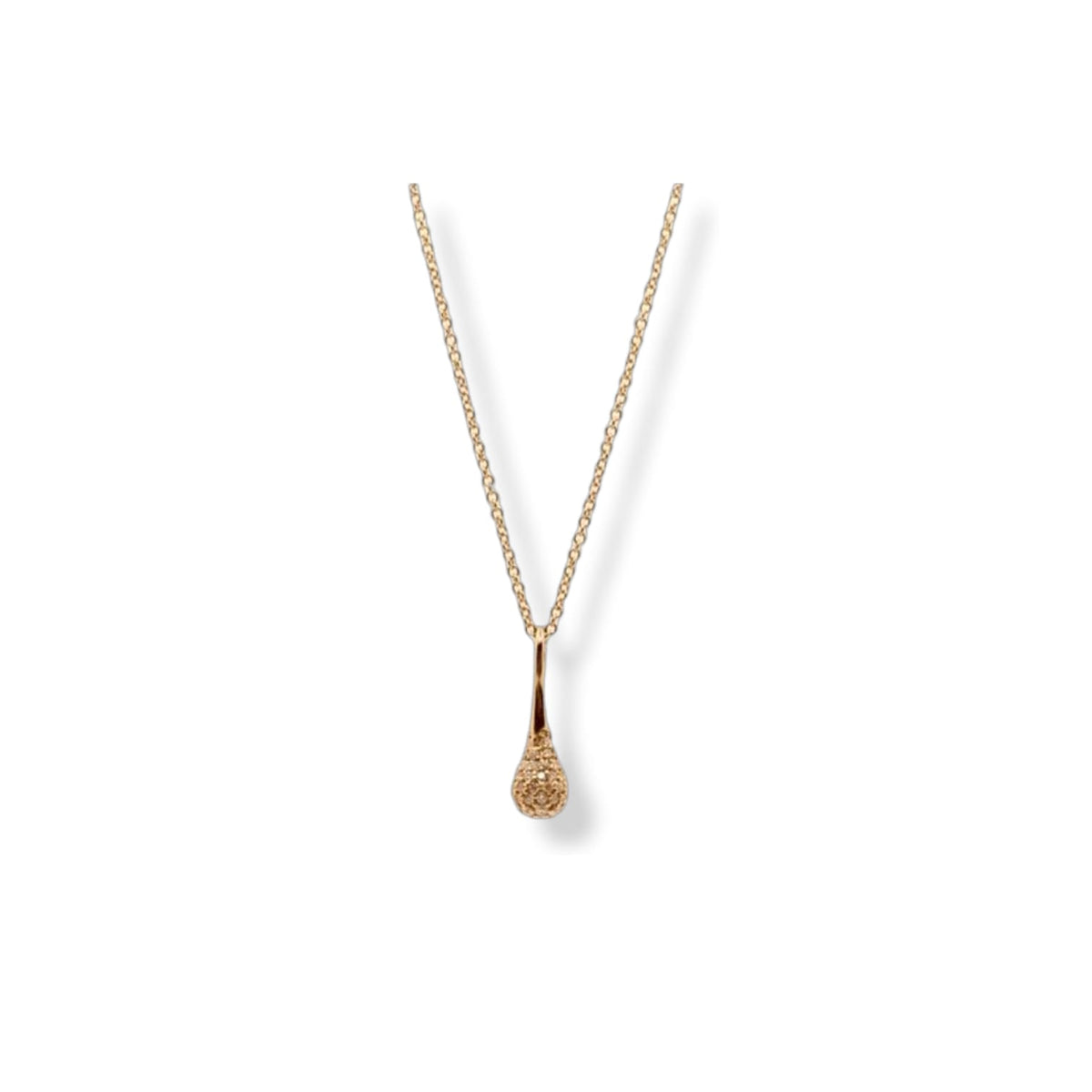 Drop Pendant Diamond 18K Rose Gold
