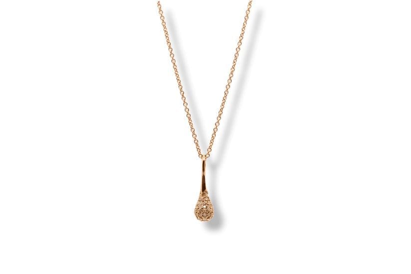 DROP HÄNG DIAMANT 18K RÖDGULD