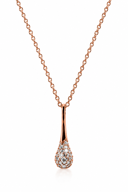 Drop Pendant Diamond 18K Rose Gold