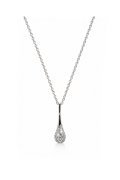 DROP HÄNG DIAMANT 18K VITGULD