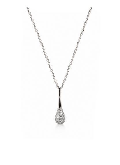 DROP HÄNG DIAMANT 18K VITGULD