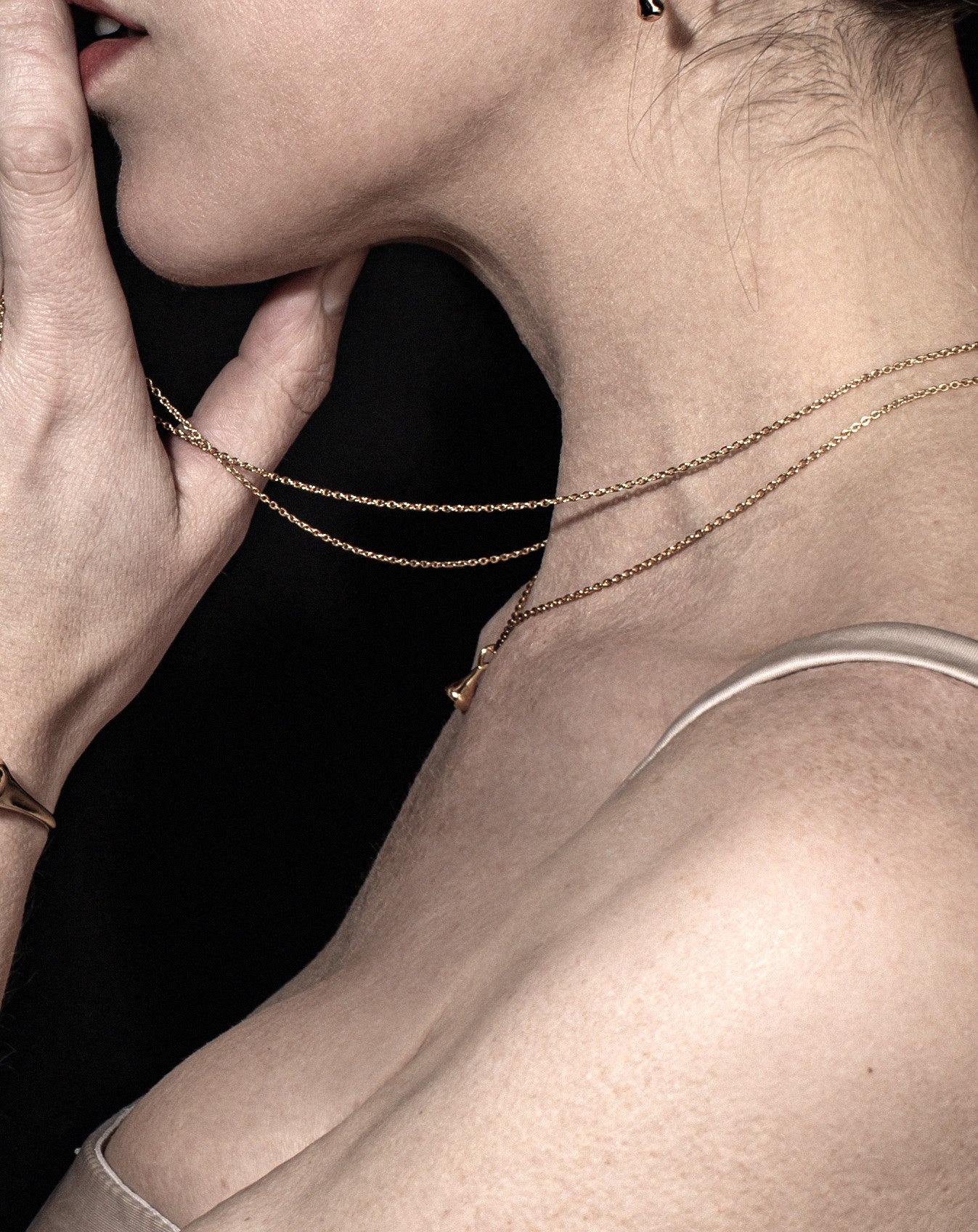 Drop Mini Necklace Rose Gold