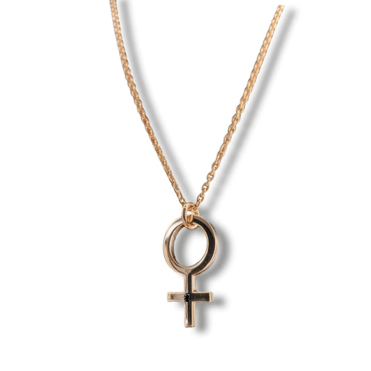 She Necklace Rose gold